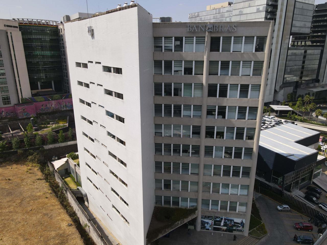 Vista aérea del edificio de Banobras